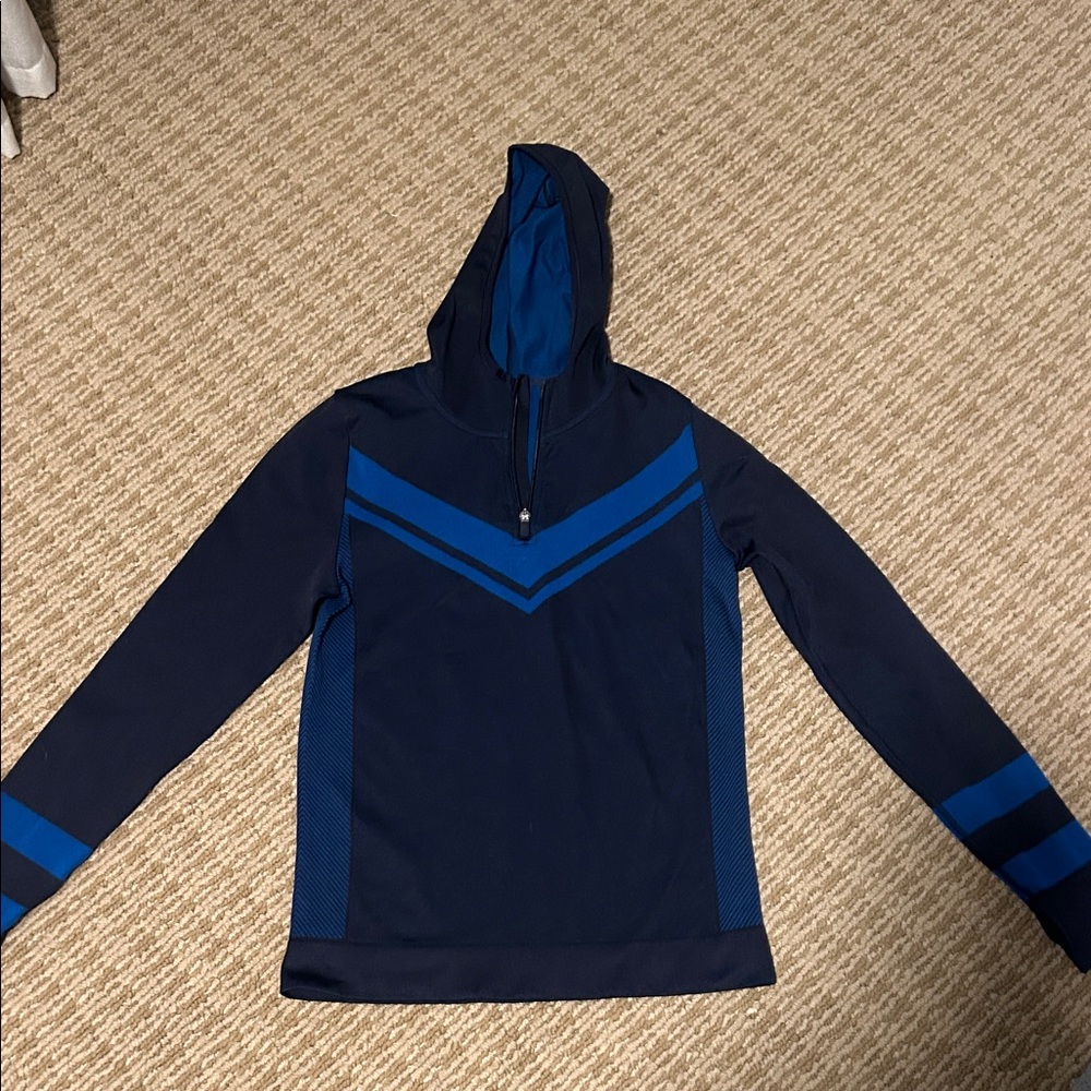 Tory Sport Blue Hooded Sweatshirt